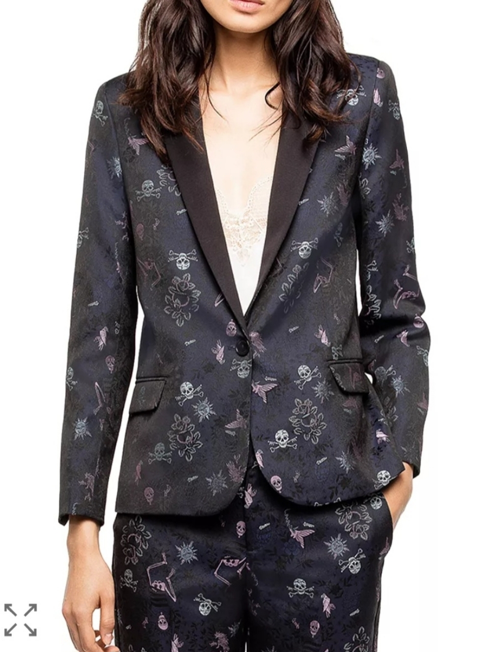 Zadig and voltaire blazer with Tattoo design